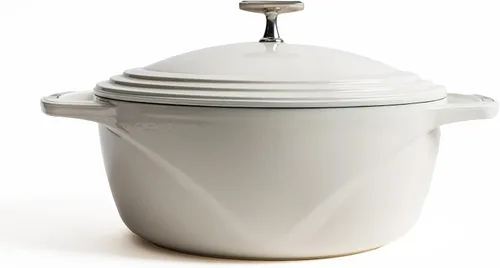 Miniatura 13 de Lodge USA Enamel - Horno Holandés de Hierro Fundido Esmaltado de 4.5 Qt - Utensilios de Cocina de Hierro Fundido - Olla Holandesa con Tapa