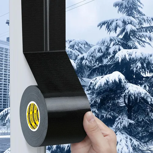 Cinta de sellado de ventana de conducto de tela para invierno, 2.75 pulgadas x 66 pies, cinta aislante de sellado para ventanas y puertas, sellador