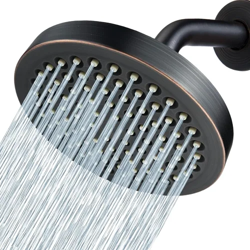 Miniatura 10 de Voolan Cabezal de ducha de lluvia de alta presión, aumento de presión de 6 pulgadas, ideal para reemplazar cabezales de ducha fijos de baño, fácil