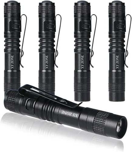 Linternas LED ultra delgadas XP-1 XPE-R3 1000LM Mini Clip Lámpara Penlight antorcha alimentada por 1 x AAA 5pcs (batería no incluida)