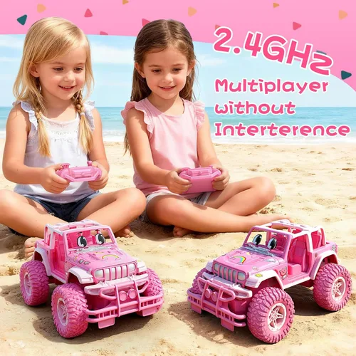 Miniatura 4 de NQD - Auto a control remoto, juguetes recargables de carreras de radiocontrol con calcomanías, escala 1:16, 80 minutos de juego, camiones todo