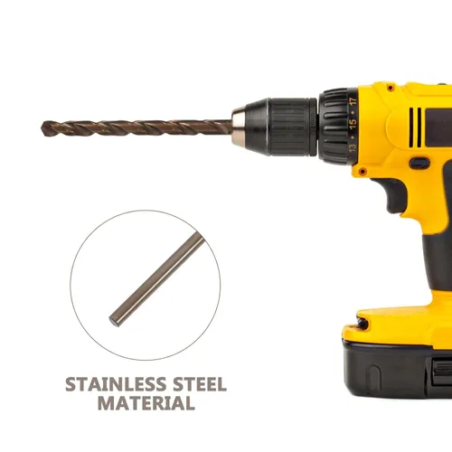 Miniatura 8 de 10pcs 3mm High Speed Steel Twist Drill Bits Set for Stainless Steel Metal Wood Plastic Professional Hss Micro Drill Bits for Tough