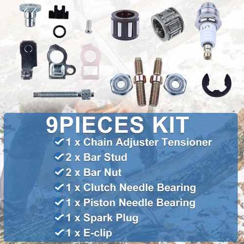 Miniatura 3 de Kit de tuerca de barra tensora de cadena para motosierra Stihl 066 MS660 MS 660 Reemplazar 1138 664 2400, 1127 007 1003