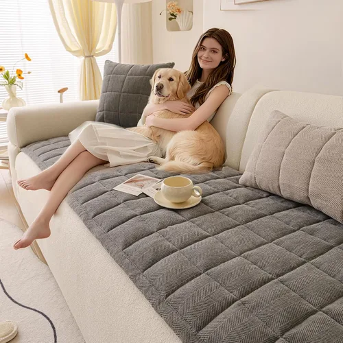 Fundas de sofá para perros, fundas antideslizantes y lavables para sofá de 3 cojines, protector de muebles suave y cómodo, apto para mascotas, para