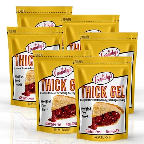 Miniatura 10 de Cornaby's Gel grueso de 1 libra (paquete de 1) Almidón de maíz ceroso premium, 2 veces más espesante Sin gluten, sin OMG, espesante de alimentos