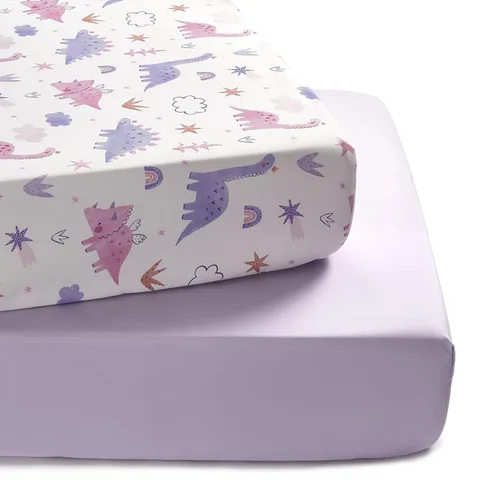Miniatura 18 de TILLYOU Sábanas para cuna de bebé para niños y niñas, sábanas súper suaves para cama de niño pequeño, paquete de 2 sábanas para colchón estándar