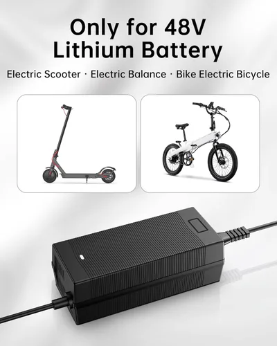 Miniatura 3 de WUKUR Cargador de scooter eléctrico de 54.6V 2A, 5 conectores para baterías de litio de 48 V, compatible con Lectric XP 2.0/3.0, para Ecotric