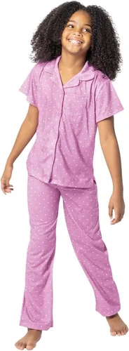 Miniatura 4 de PajamaGram Pajamas for Kids - Short Sleeve Button Down Pajamas for Boys & Girls