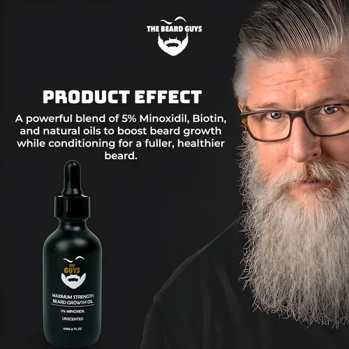 Miniatura 6 de Aceite de crecimiento de barba de minoxidil al 5%, 2 onzas
