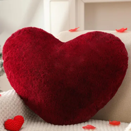 Miniatura 15 de YRXRUS Almohadas de corazón, almohada en forma de corazón, almohada blanca con forma de corazón para regalos, almohadas con forma para ella, niños