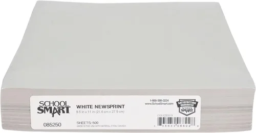 Miniatura 3 de Papel periódico Sax - 8 1/2" x 11" (21.59 cm x 27.94 cm) - Paquete de 500 hojas - Blanco