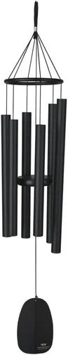 Miniatura 15 de Woodstock Chimes Signature Collection, Campanas del Paraíso, Plata Antigua 32", Campanillas de Viento de Diseños Decorativos para Exteriores, Patio