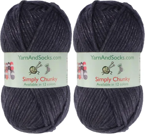 Miniatura 54 de JubileeYarn Halo Fables Yarn - 100g/Skein Bulky Polyester - North Wind Sun - 2 Skeins