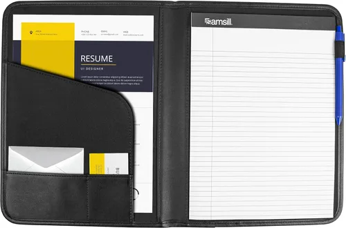 Miniatura 4 de Samsill Professional Padfolio - Currículum/cartera comercial, almacenamiento de documentos, tarjeta comercial y anotador de bolsillo