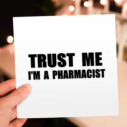Miniatura 6 de Trust me Im a Pharmacist. Humor de trabajo de farmacia. Regalo - Tarjeta de felicitación, 6 x 6 pulgadas, individual (gc_195643_5)