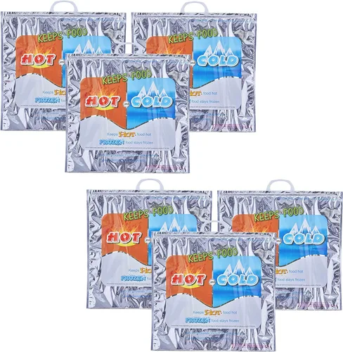 Miniatura 17 de Superio Bolsas aisladas para bebidas frías y calientes para entrega de alimentos, bolsas de compras de comestibles, almacenamiento de alimentos