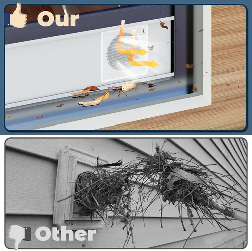 Miniatura 6 de Kit de sellado de ventana de CA portátil, protector de pantalla de malla, ajuste universal para la mayoría de placas de sellado de ventana