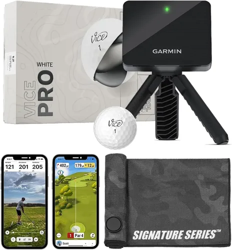 Miniatura 21 de Garmin Approach R10 Monitor de lanzamiento de golf portátil con pelotas Vice Pro Plus Practica en casa o en el campo de conducción Métricas