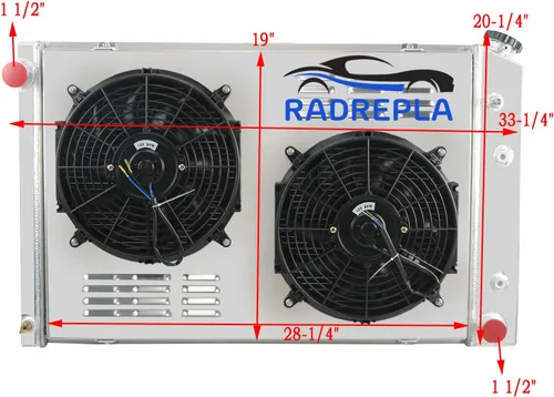 Miniatura 6 de CU716 Radiador de 3 filas para Chevy Blazer/C/K Series Radiador 1973-1991 GMC Jimmy/C1500/C2500/C3500 4.1L 4.8L L6/5.0L 5.7L 7.4L V8 Radiadores