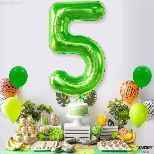 Miniatura 796 de KatchOn, Globo grande azul número 2 de 40 pulgadas Decoraciones de cumpleaños de Baby Shark para niño de 2 años Globo azul número 2 Globo