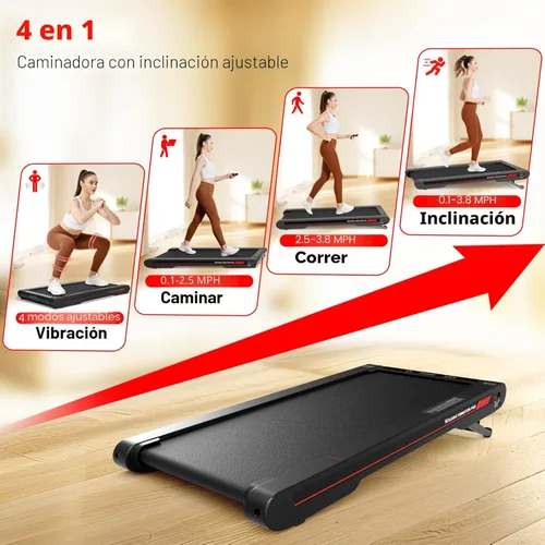 Miniatura 5 de Sperax Walking Treadmill Pad with APP, 3 in 1 Under Desk Treadmill, 400W Low Noise Walking Vibration Pad with Remote Control,Portable Treadmills for