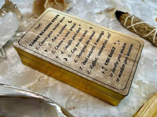 Miniatura 7 de Shores Of Moon Luna Somnia Tarot Baraja con guía y caja – 78 cartas completa cubierta completa sueños estrellados astrología celestial herramienta