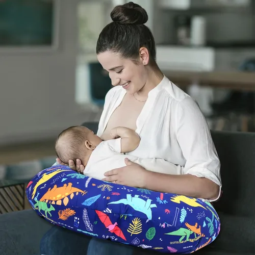 Miniatura 5 de Cloele Funda de almohada de lactancia para almohadas de lactancia materna, fundas de almohada de dinosaurio para bebés niños y niñas, funda