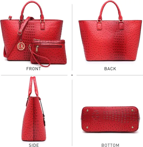 Miniatura 2 de Dasein Women Satchel Purse Handbag Shoulder Bag Work Tote Bag with Matching Clutch