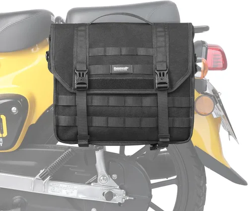 Rhinowalk Alforja para motocicleta, 13 L, impermeable, bolsa de equipaje de liberación rápida para motocicleta de viaje (negro, 1 unidad)