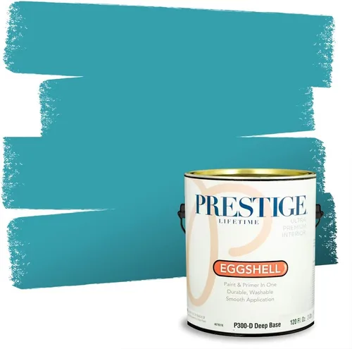 Miniatura 122 de PRESTIGE Pintura interior e imprimación en uno, azul cielo, semi-brillante, 1 galón