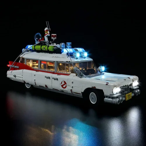 Miniatura 2 de Kit de luz LED RC con sonido para Lego 10274 Kit de construcción, kit de iluminación de construcción de decoración para (Ghostbusters Ecto-1).