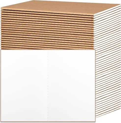 Miniatura 10 de EOOUT 80 piezas de cuadernos de papel kraft para niños, diarios en blanco al por mayor, libros de bocetos, cuaderno de composición de 60 páginas, 80