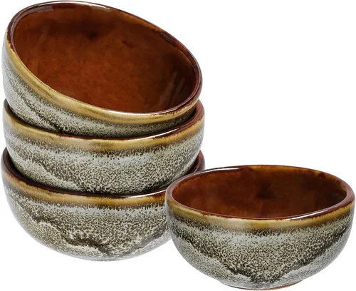 Miniatura 7 de Plato de cerámica para salsa de soja pequeños, 3 pulgadas, juego de 4 (negro n.º 2)