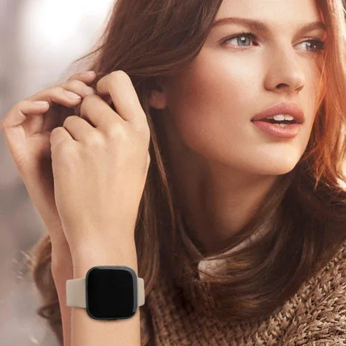 Miniatura 8 de Vancle Correas de silicona compatibles con correas de reloj Fitbit Versa 2 para mujeres y hombres, correas de repuesto deportivas suaves