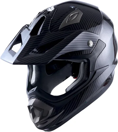 Miniatura 21 de 1Storm Casco de motocross para adultos, todoterreno, MX, BMX, ATV, motocross, mecánico, HGXP14B, fibra de carbono, negro, HGXP14B