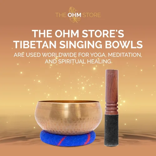 Miniatura 7 de Juego de cuencos tibetanos hechos a mano, cuenco de sonido de 5 pulgadas para meditación, curación de sonido y yoga, instrumento de curación