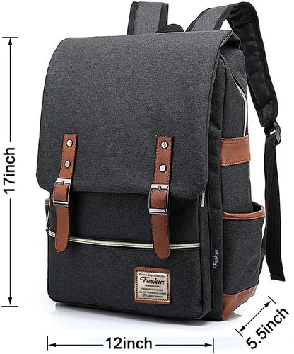 Miniatura 2 de Mochila para computadora portátil unisex, delgada, profesional y para negocios de Feskin, mochila de viajes duradera, casual y a la moda