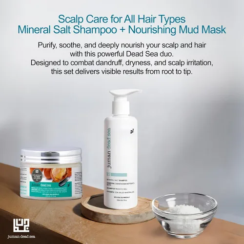 Miniatura 2 de Juman - Juego de champú y acondicionador para el cabello, cuidado del cuero cabelludo para todo tipo de piel, enriquecido con minerales del mar