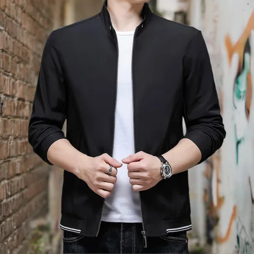 Miniatura 7 de HaoMay Men's Business Casual Full Zip Lightweight Outwear Jackets