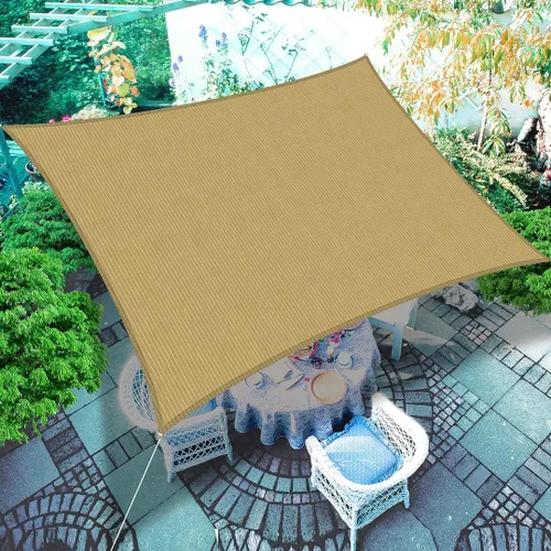 Miniatura 6 de Houssity - Toldo para toldo de 19 x 35 pies, color beige tostado, para patio, cubierta, cochera, entrada, piscina, pérgola