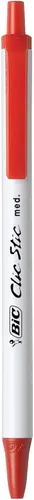 Miniatura 16 de Bolígrafo retráctil Bic Clic Stic, de punta mediana (0.04 pulgadas), estuche de 12 unidades, Negro