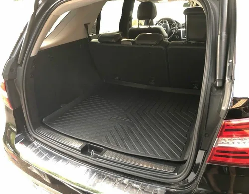 Miniatura 3 de Tapete de maletero para Mercedes-Benz Clase ML 2012-2015 – Tapetes resistentes a la intemperie para maletero de automóviles con borde elevado – Goma
