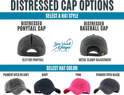 Miniatura 3 de Gigi w/Heart Hat Distressed Baseball Cap Gigi Gift Grandma Gifts