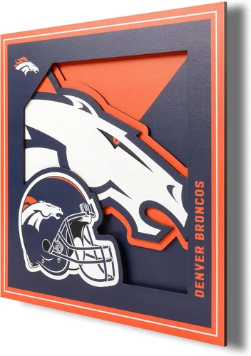 Miniatura 23 de YouTheFan Arte de pared de la serie de logotipos 3D con licencia oficial de la NFL, hecho de múltiples capas, listo para colgar en la pared, diseño