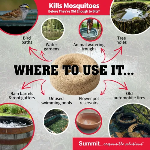 Miniatura 6 de Summit Chemical Company Tabletas para Mosquitos de Estanque - Paquete de 2