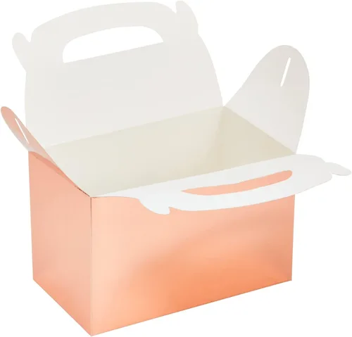 Miniatura 6 de Juvale Cajas de regalo a dos aguas de oro rosa – Caja de cartulina duradera de 10.58 oz/m² – para regalos de despedida de soltera – Contenedores a