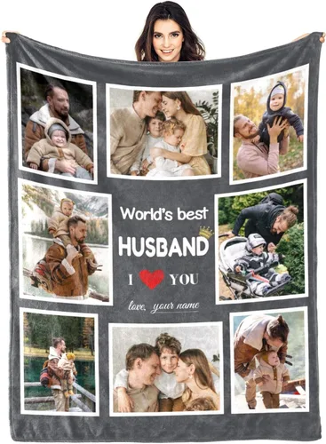 Miniatura 9 de Regalos para hija, mantas personalizadas con fotos, mejor manta para hija, manta personalizada con foto de niños, mantas personalizadas con collage