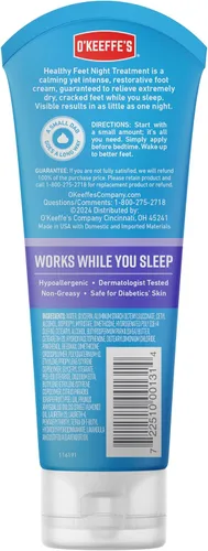 Miniatura 9 de O'Keeffe's for Healthy Feet Night Treatment Crema para pies, tubo de 3 onzas (paquete de 2), alivio nocturno garantizado para pies extremadamente