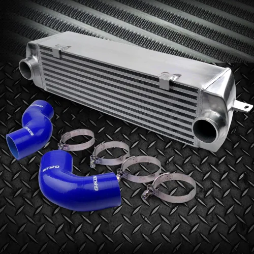 Miniatura 8 de G-PLUS Intercooler de sobrecarga de montaje superior de aluminio atornillado compatible con Mini Cooper 2002-2006