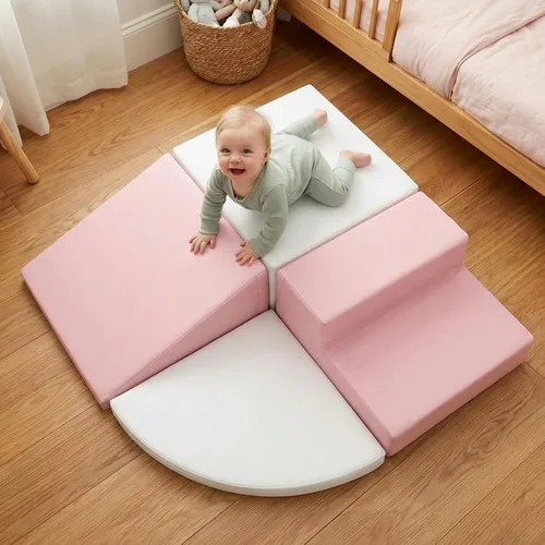 Miniatura 11 de little dove Juego de 4 piezas de juguetes de escalada para niños pequeños de 1 a 3 años, bloques de escalada de espuma para bebés, juguetes